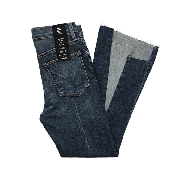 NWT HUDSON Holly High Rise Crop Flare Step Hem Jeans 26 Loss Control NEW - Picture 4 of 9